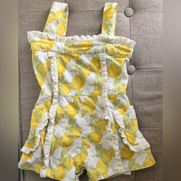 Kate Quinn tiny ruffle shortie jumpsuit | lemons- 2T🍋 - Picture 4 of 4